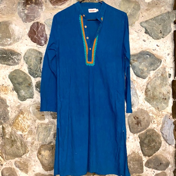 fabindia Dresses & Skirts - Embroidered corduroy dress
